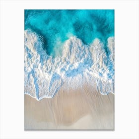 Aerial View Of The Beach 4 Canvas Print