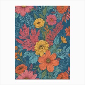 Floral Wallpaper 5 Canvas Print