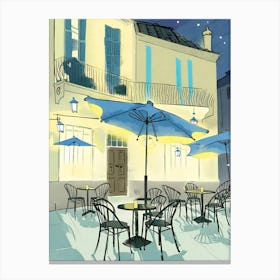 Van Gogh Cafe Terrace At Night 1 Canvas Print