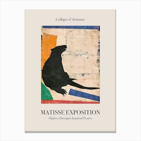 Beaver 2 Matisse Inspired Exposition Animals Poster Canvas Print