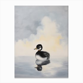 Simple Duckling With The Clouds Canvas Print