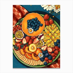 Fruit Platter Canvas Print