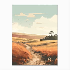 The South Tyne Trail England 4 Hiking Trail Landscape Canvas Print