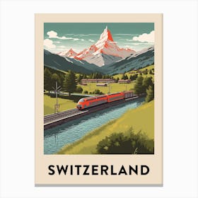Vintage Travel Poster Switzerland 8 Canvas Print