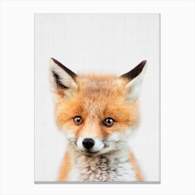 Peekaboo Fox Canvas Print