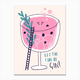 Gin Fun Canvas Print
