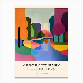 Abstract Park Collection Poster Victoria Park London 1 Canvas Print