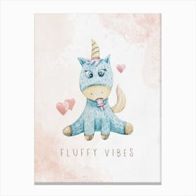 Baby Unicorn Print Canvas Print