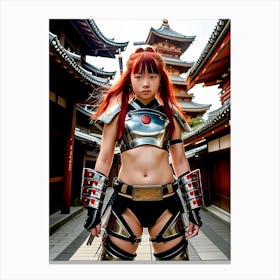 Japan Warrior Girl Akari Canvas Print