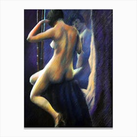 Nude in Front of Mirror (2012) Canvas Print