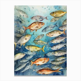 School Of Fish Canvas Print