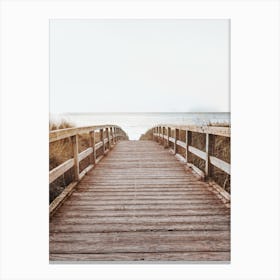 Wooden Walkway To The Beach Canvas Print