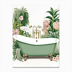 Bathtub In The Garden Stampe su tela