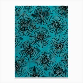 Dahlias Canvas Print