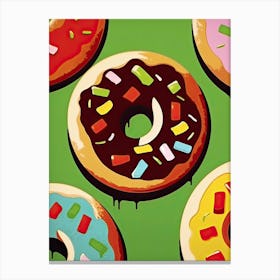 Fun Donuts Illustration 2 Canvas Print