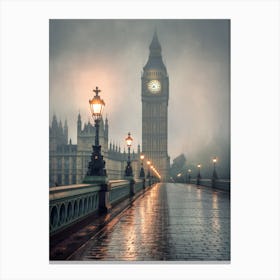 Big Ben In The Fog Toile