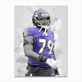 Ronnie Stanley Baltimore Ravens Canvas Print