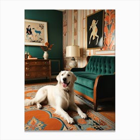 Dog In A Room 1 Canvas Print