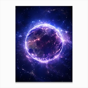 Earth In Space 8 Canvas Print