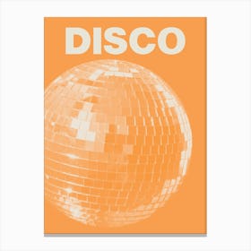 Disco Orange Canvas Print