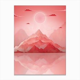 Abstract Mountains Canvas Print