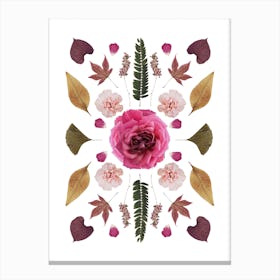 Floral Collage 1 Canvas Print