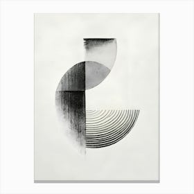 Minimalism in Black and White Canvas Print