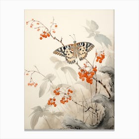 Butterfly Japanese Style Painting 1 Canvas Print