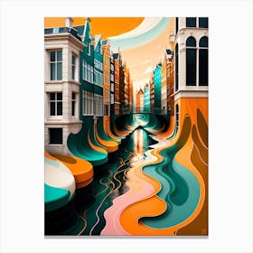 Amsterdam Canal Canvas Print