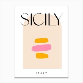 Sicily Travel  Canvas Print