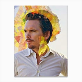 Ethan Hawke Retro Collage Movies Canvas Print