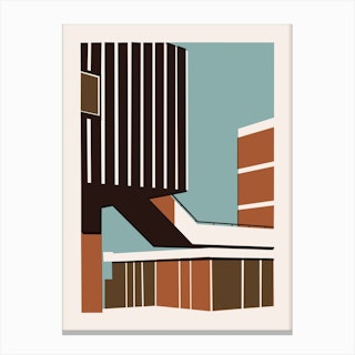 Abstract Architecture 4 Canvas Print