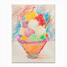 Trifle Sundae Jelly Dessert 2 Canvas Print