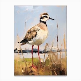 Bird Painting Lapwing 1 Canvas Print