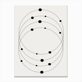 Circle Of Dots Abstract Universe Canvas Print