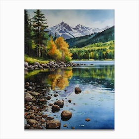 Lake In Colorado Canvas Print