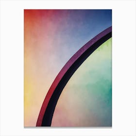 Rainbow St Louis Arch Canvas Print