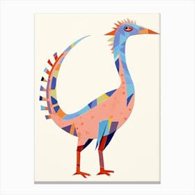 Nursery Dinosaur Art Microraptor Canvas Print