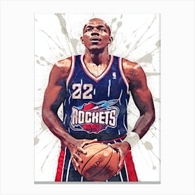 Clyde Drexler Houston Rockets 1 Canvas Print