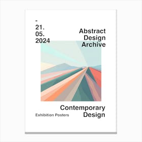 Abstract Design Archive Poster 48 Canvas Print