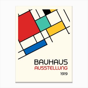 Bauhaus Geometric Minimalist 3 Canvas Print