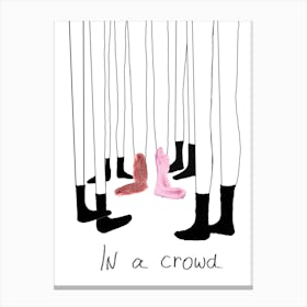 In A Crowd 1 Canvas Print