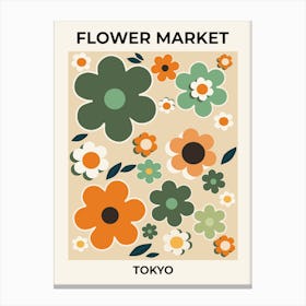 Flower Market Tokyo 01 Canvas Print