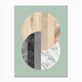 Collage geometric textures 3 Canvas Print