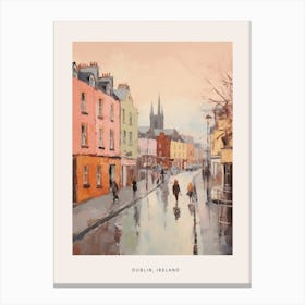 Dreamy Winter Painting Poster Dublin Ireland 1 Canvas Print