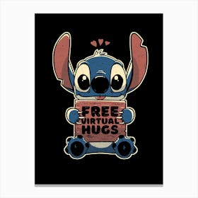 Free Virtual Hugs Canvas Print