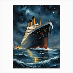 Titanic Eternity's Embrace Canvas Print