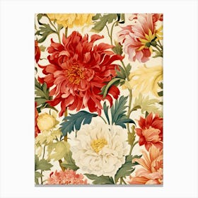 Floral Wallpaper 352 Canvas Print