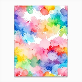 Watercolor Splatters 6 Canvas Print