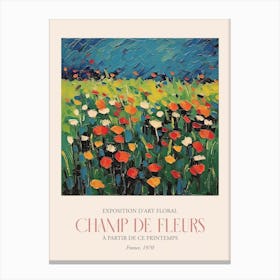 Champ De Fleurs, Floral Art Exhibition 01 Canvas Print